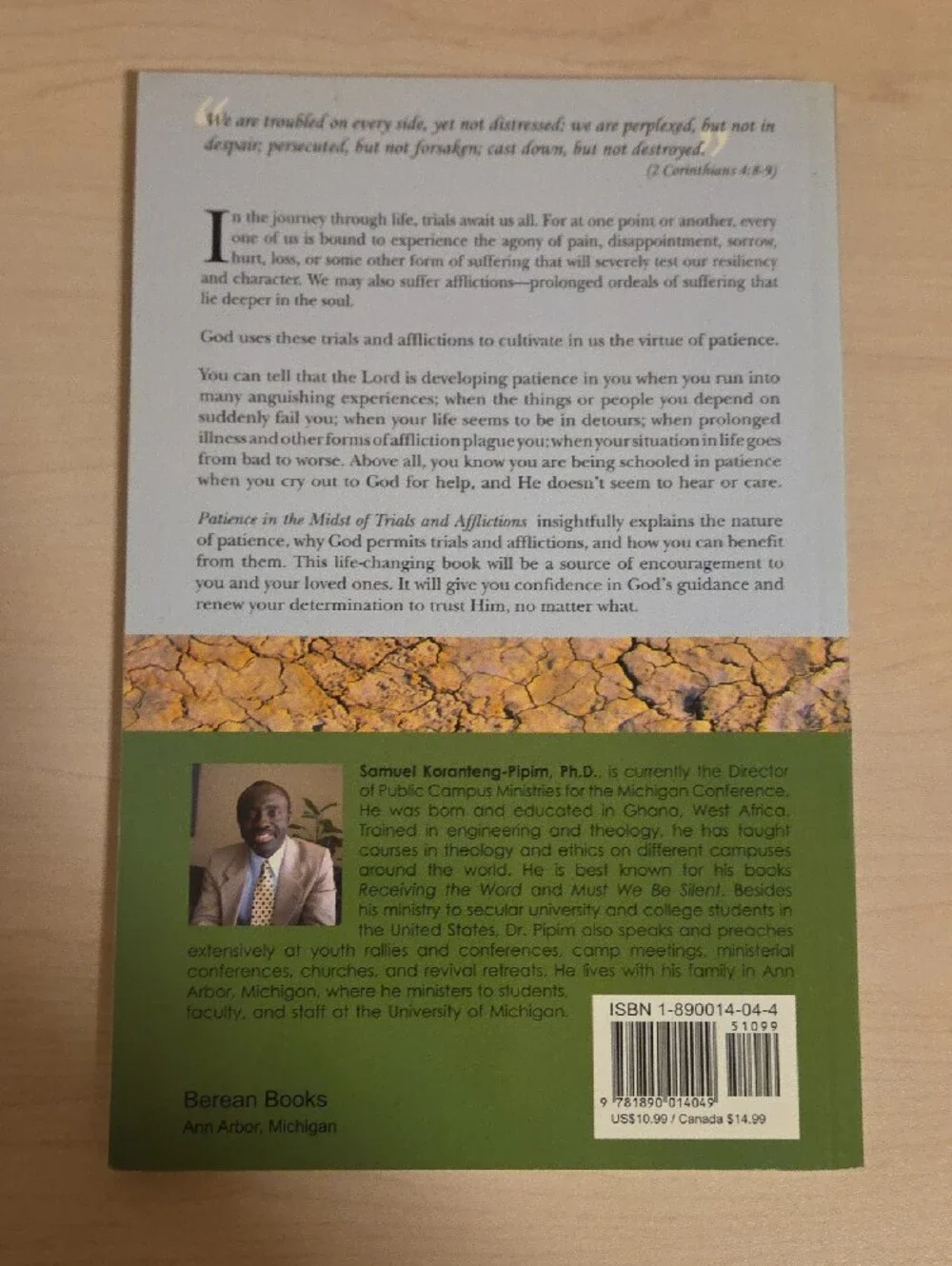 Patience in the Midst of Trials and Afflictions by Samuel Koranteng-Pipim, Ph.D.